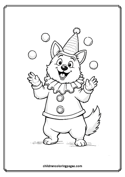 A Clown Corgi Free PDF Printable