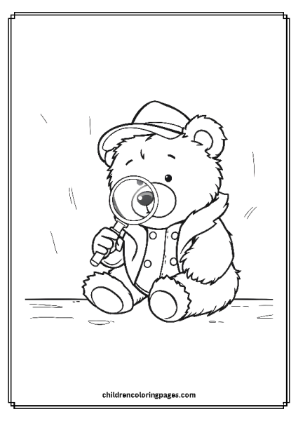 A Detective Bear Free PDF Printable