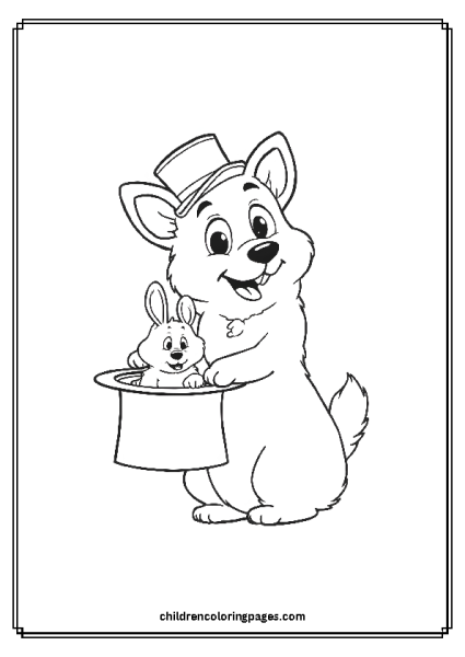 A Magician Corgi Free PDF Printable