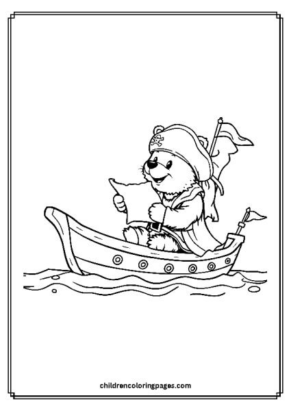 A Pirate Bear Free PDF Printable