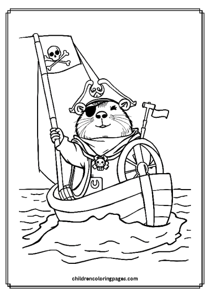 A Pirate Capybara Free PDF Printable