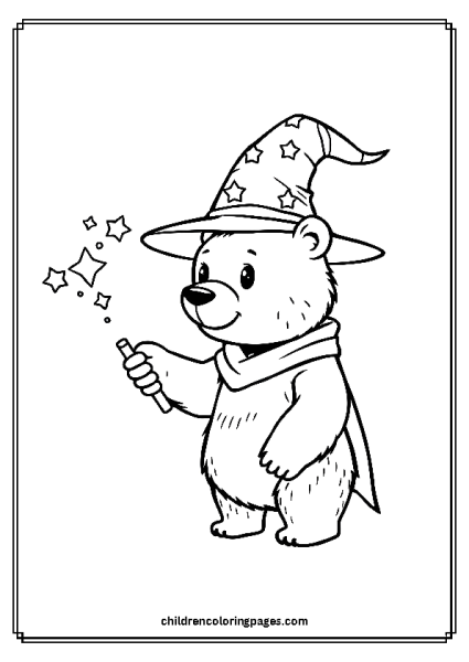 A Wizard Bear Free PDF Printable