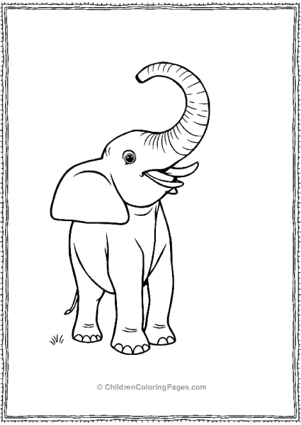 An Elephant Raising It S Trunk 1 Scaled Free PDF Printable