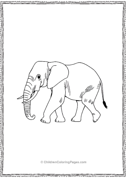 An Elephant Walking 1 Scaled Free PDF Printable