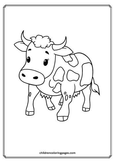 Baby Cow Free PDF Printable