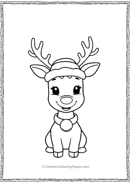 Baby Deer Celebrating Christmas Scaled Free PDF Printable