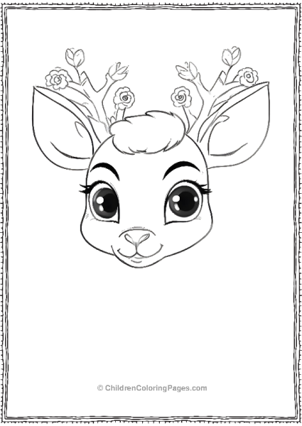 Baby Deer Scaled Free PDF Printable