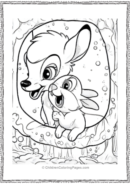 Bambi And Thumper Scaled Free PDF Printable