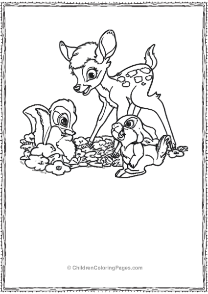 Bambi With Friends Scaled Free PDF Printable