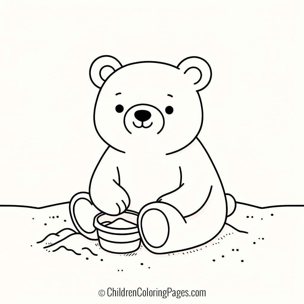 Bear In The Sand