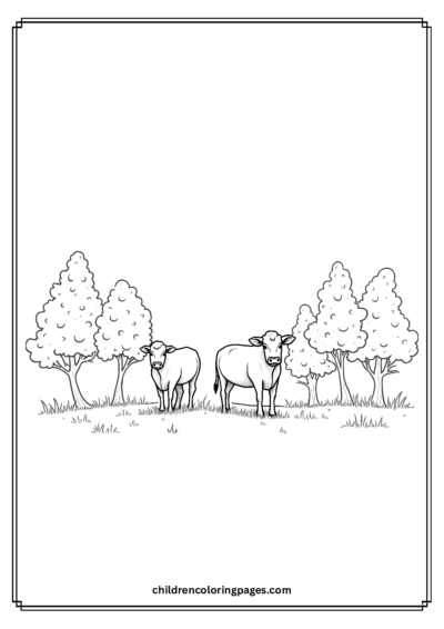 Belted Galloway Cows Free PDF Printable