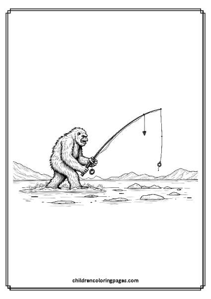 Big Foot Fishing Free PDF Printable