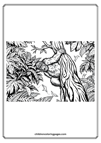 Big Foot On A Tree Free PDF Printable