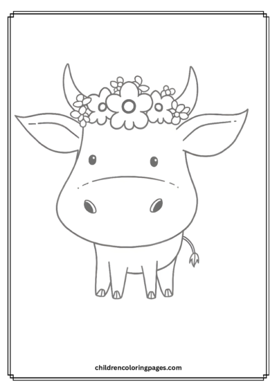 Big Head Cow Free PDF Printable