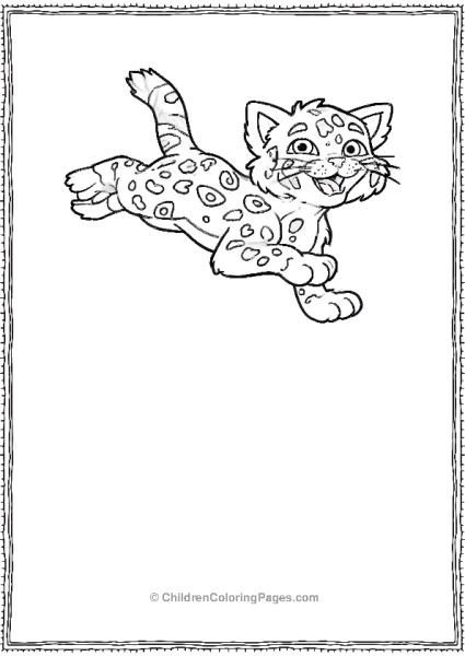 Cartoon Cheetah Cub Scaled Free PDF Printable