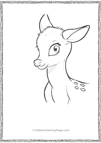 Cartoon Style Bambi Scaled Free PDF Printable