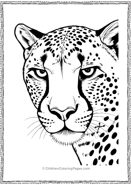 Cheetah Close Up Scaled Free PDF Printable