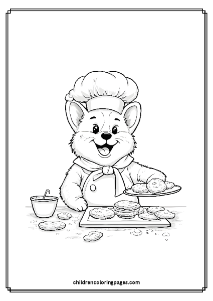 Chef Corgi Free PDF Printable