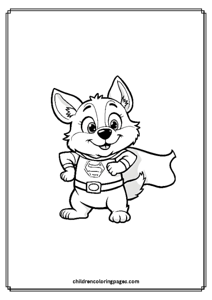 Corgi Wearing A Superhero Costume Free PDF Printable