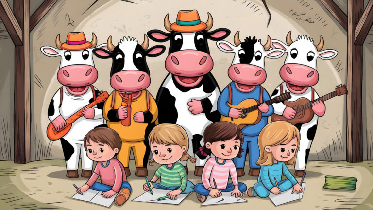 Cow coloring pages for kids