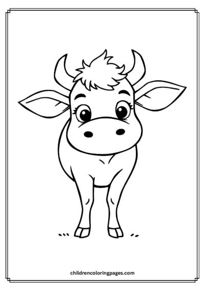 Cow With Big Ears Free PDF Printable