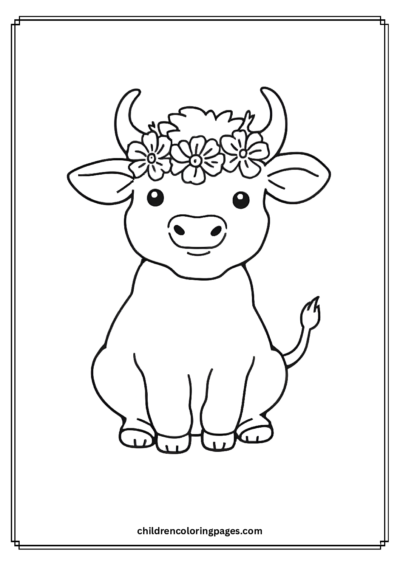 Crowned Cow Free PDF Printable