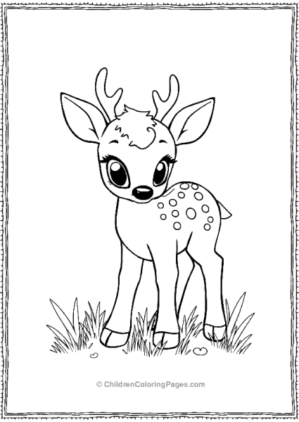 Cute Baby Deer Scaled Free PDF Printable