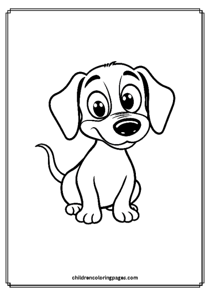 Dachshund With Big Eyes Free PDF Printable