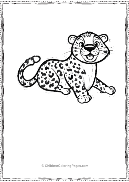 Fat Cheetah Scaled Free PDF Printable