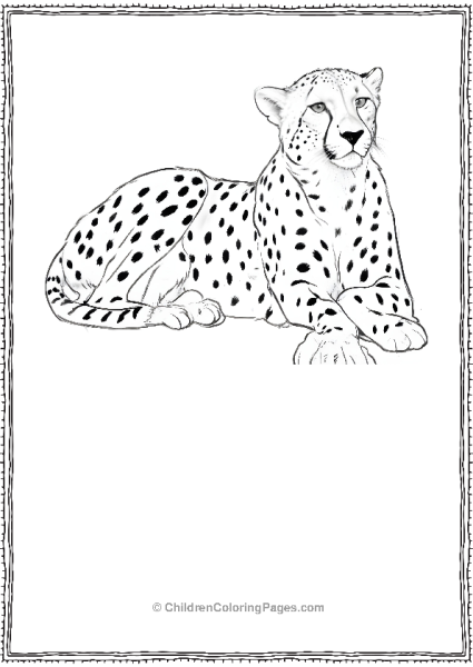 Full Body Cheetah Scaled Free PDF Printable