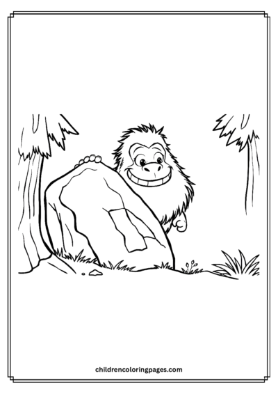 Happy Big Foot Free PDF Printable