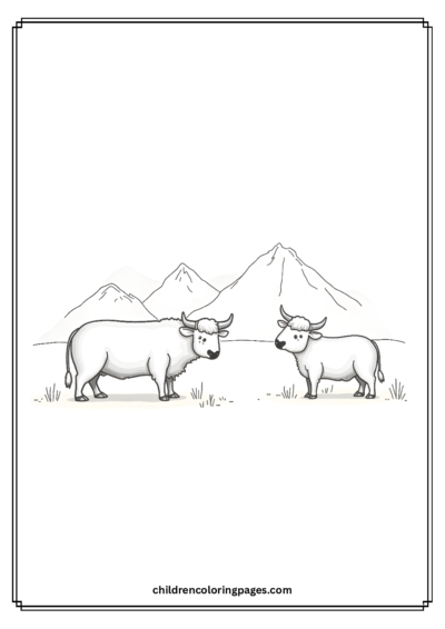 Highland Cows Free PDF Printable