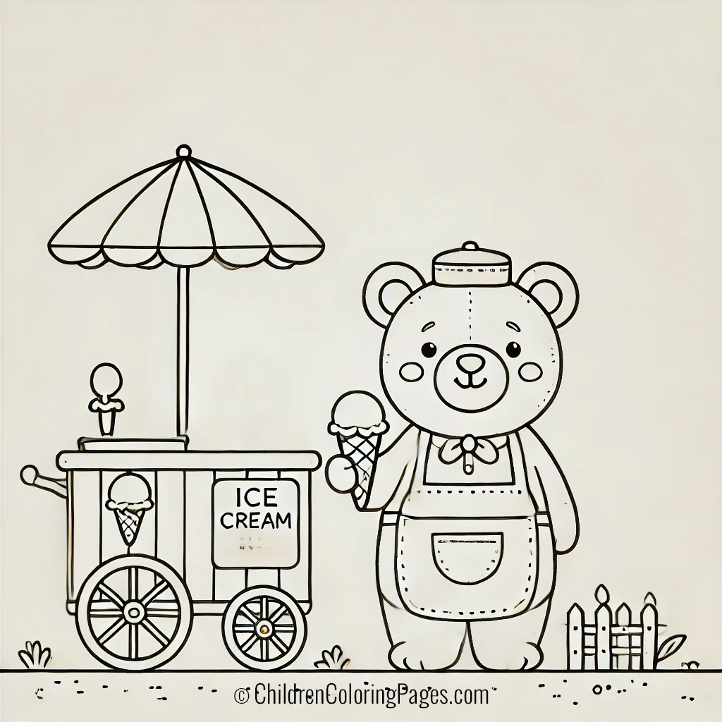 Ice Cream Vendor Bear