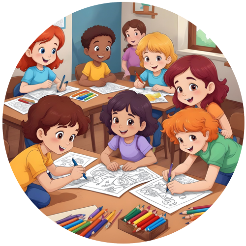 Kids activity illustration