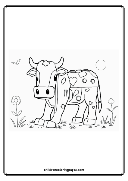 Lego Cow Free PDF Printable