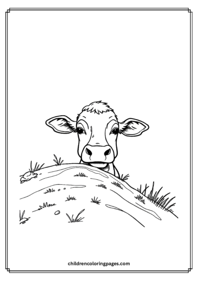 Peeking Tom Cow Free PDF Printable