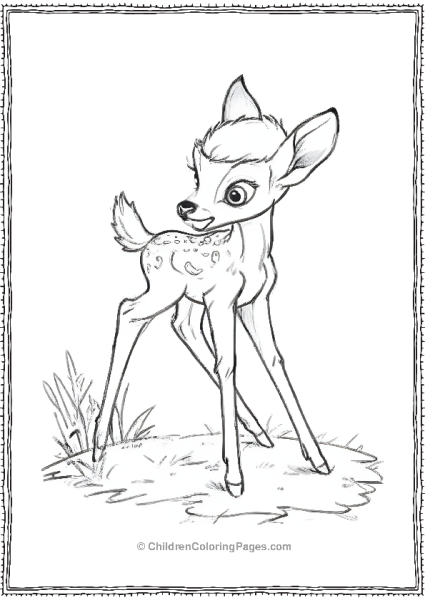 Playful Bambi Scaled Free PDF Printable