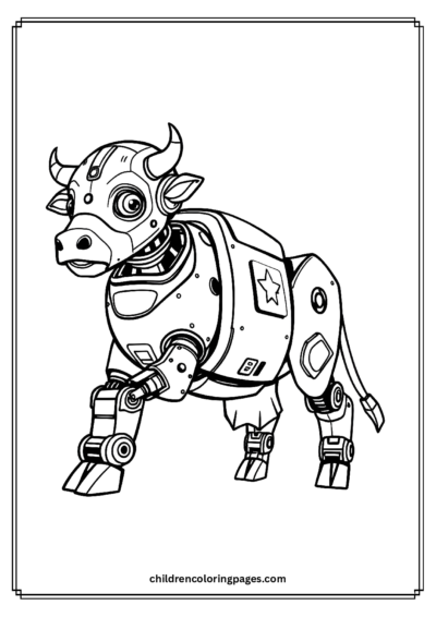 Robo-Cop Cow Free PDF Printable