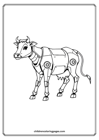 Robot Cow Free PDF Printable