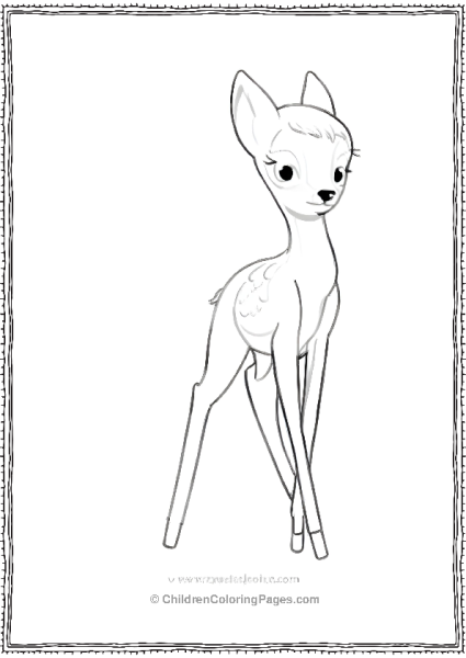 Slender Deer Scaled Free PDF Printable