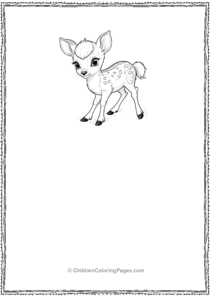 Small Tailed Deer Scaled Free PDF Printable