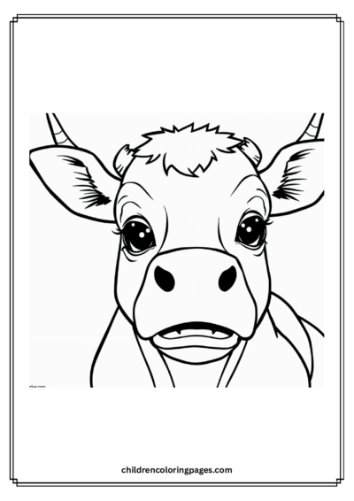 Surprised Cow Free PDF Printable