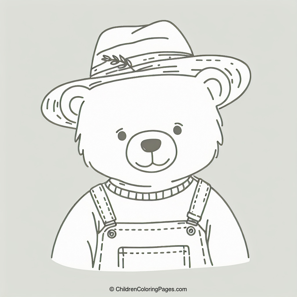 Farmer Bear Drawing