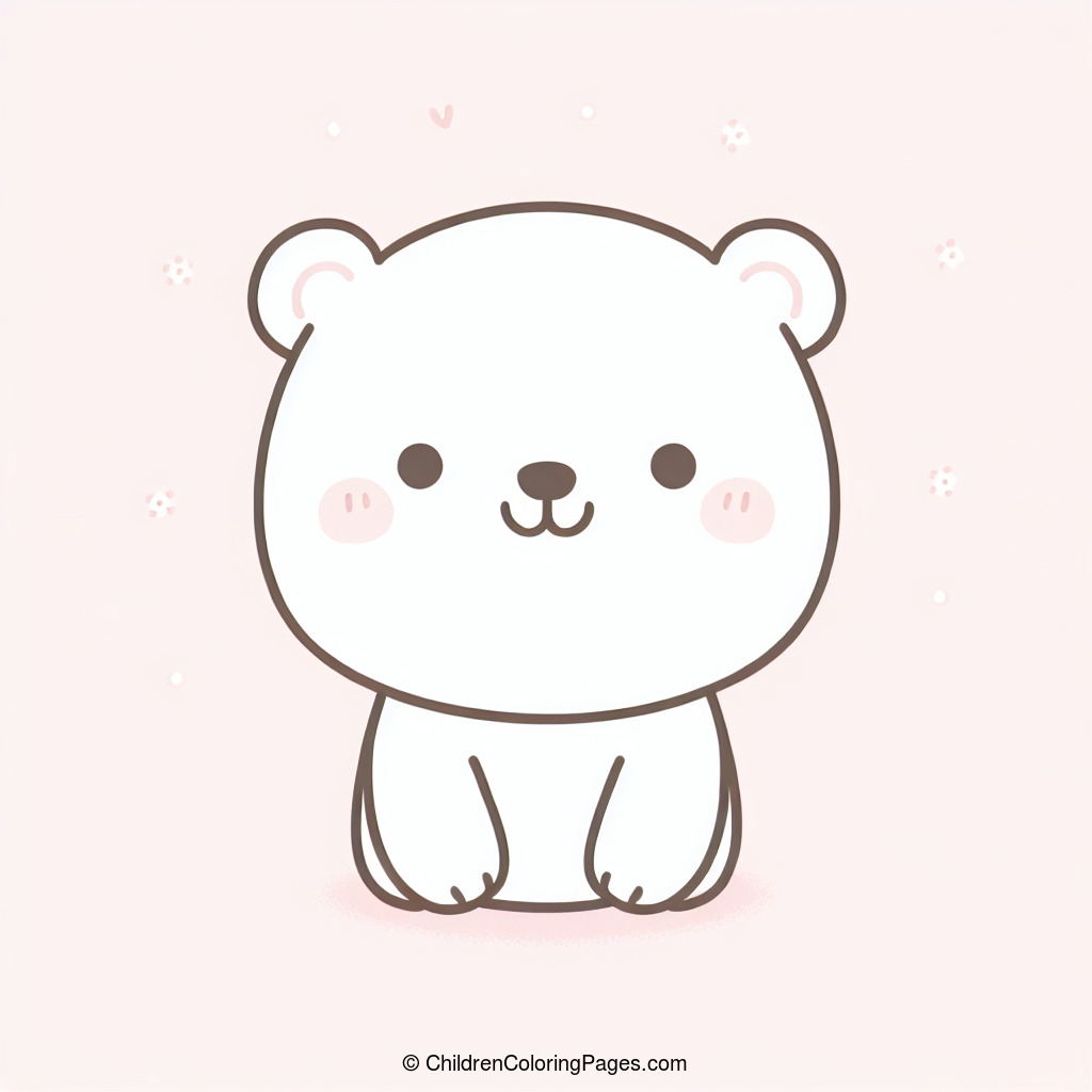 Smiley Bear Drawing