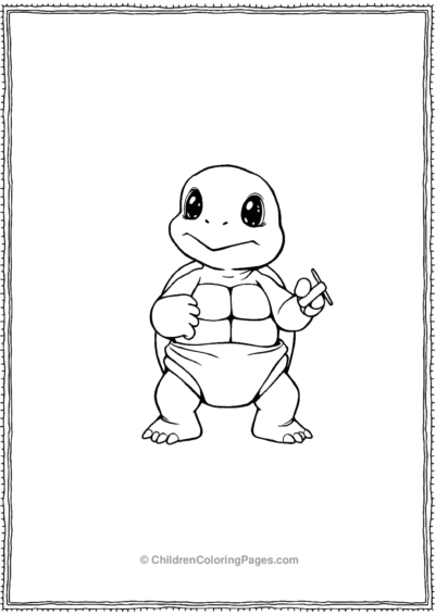 A-Baby-Turtle-Wearing-A-Diaper Free PDF Printable