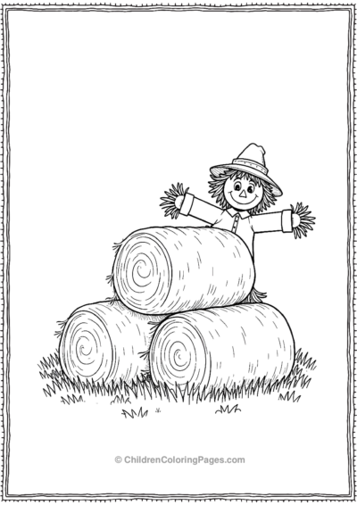 A-Basic-Drawing-Of-A-Stack-Of-Hay-Bales Free PDF Printable