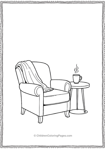 A-Basic-Outline-Of-A-Cozy-Armchair Free PDF Printable