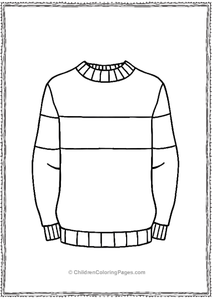 A Basic Sweater With Stripes Free PDF Printable