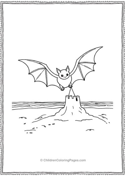 A-Bat-Building-A-Sand-Castle Free PDF Printable