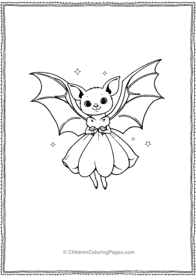 A-Bat-Dressed-As-A-Fairy-Bat Free PDF Printable